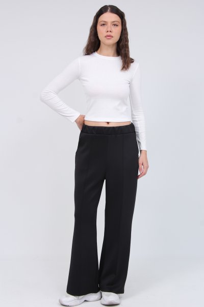 PUF SUGUBA  KUMAŞ CİMALI PANTOLON