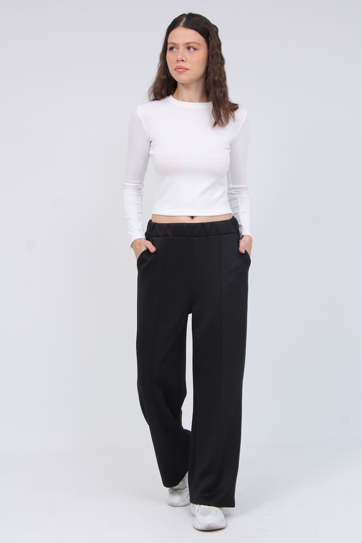 Puf Suguba  Kumaş Cimalı Pantolon 