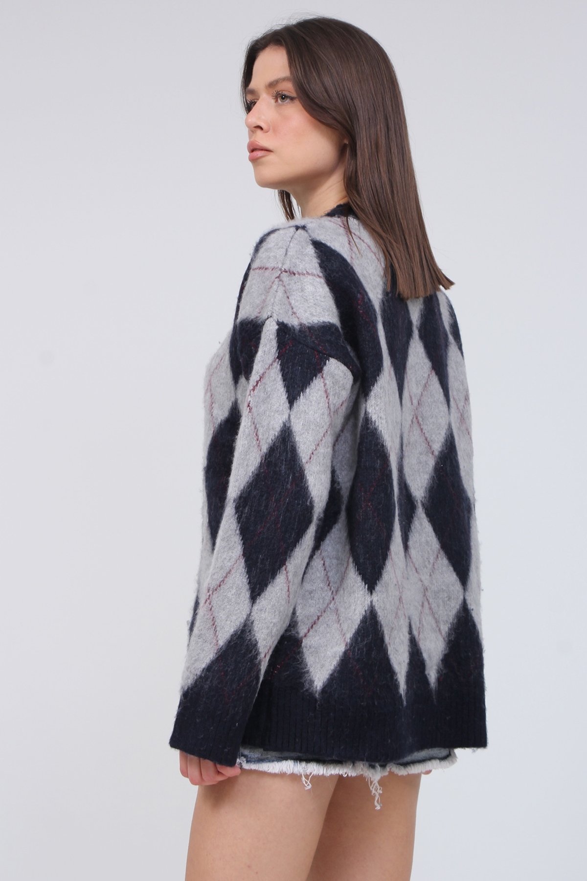 Baklava Örgü Kazak 