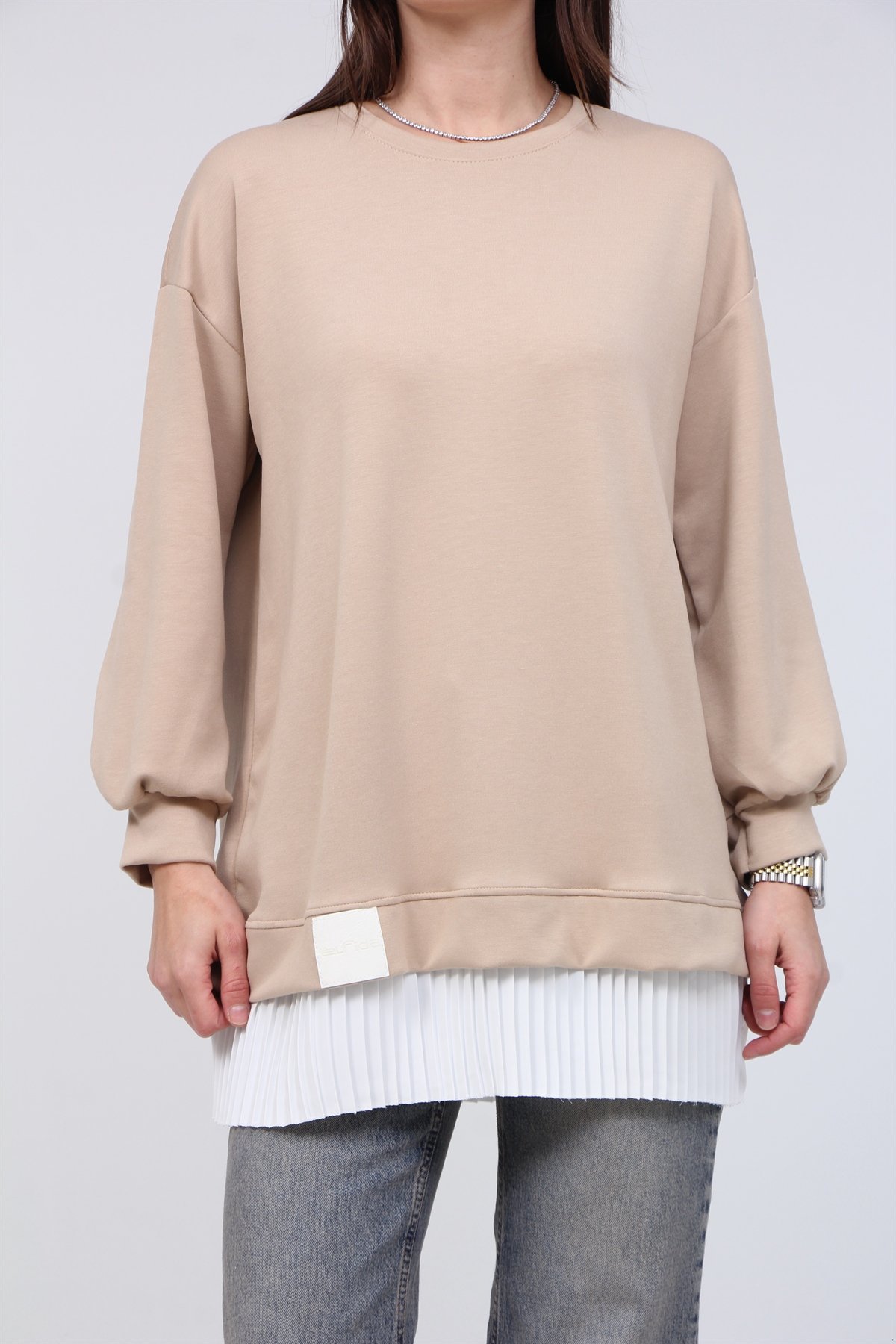 O.kumaş Altı Piliseli Tunik 