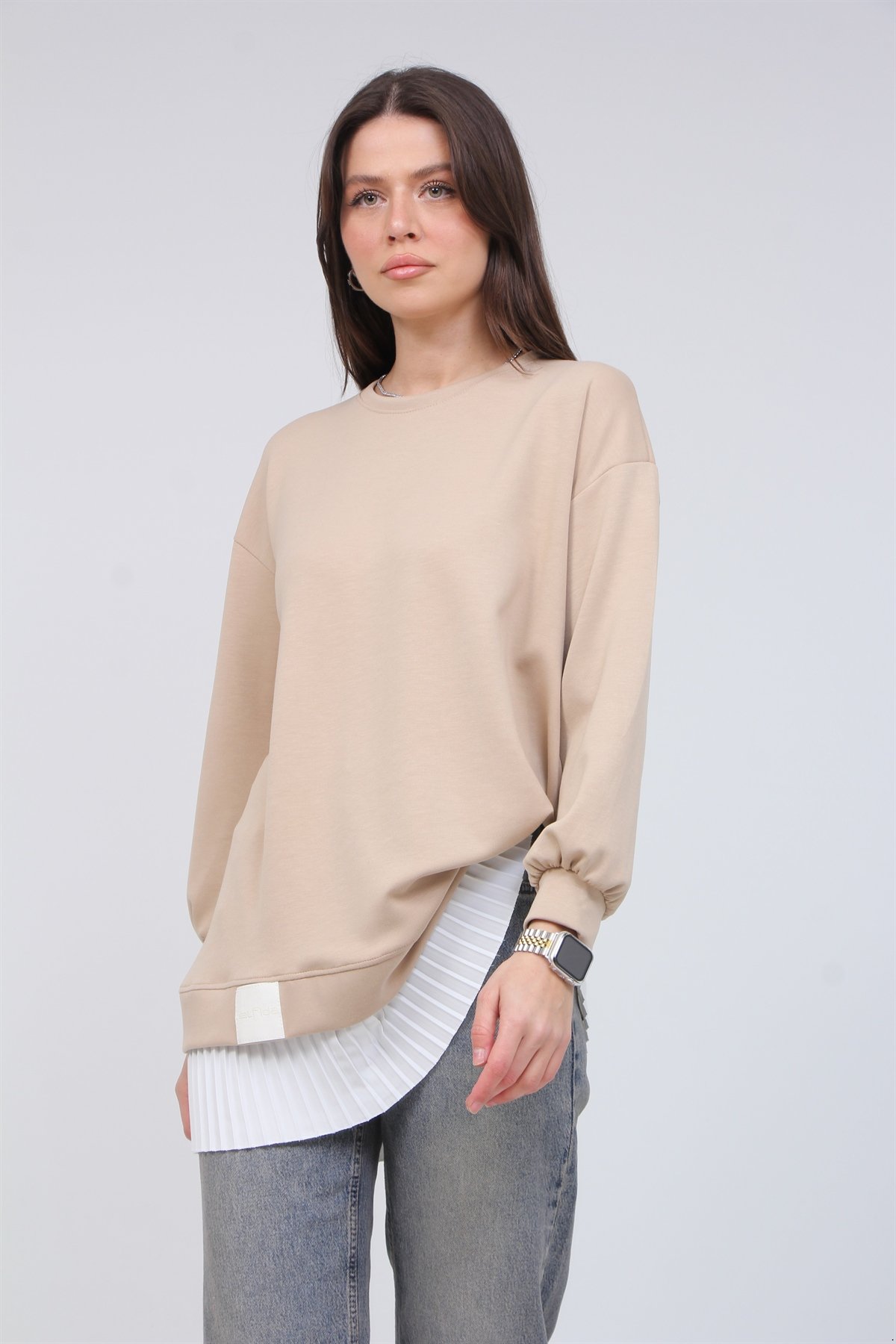 O.kumaş Altı Piliseli Tunik 