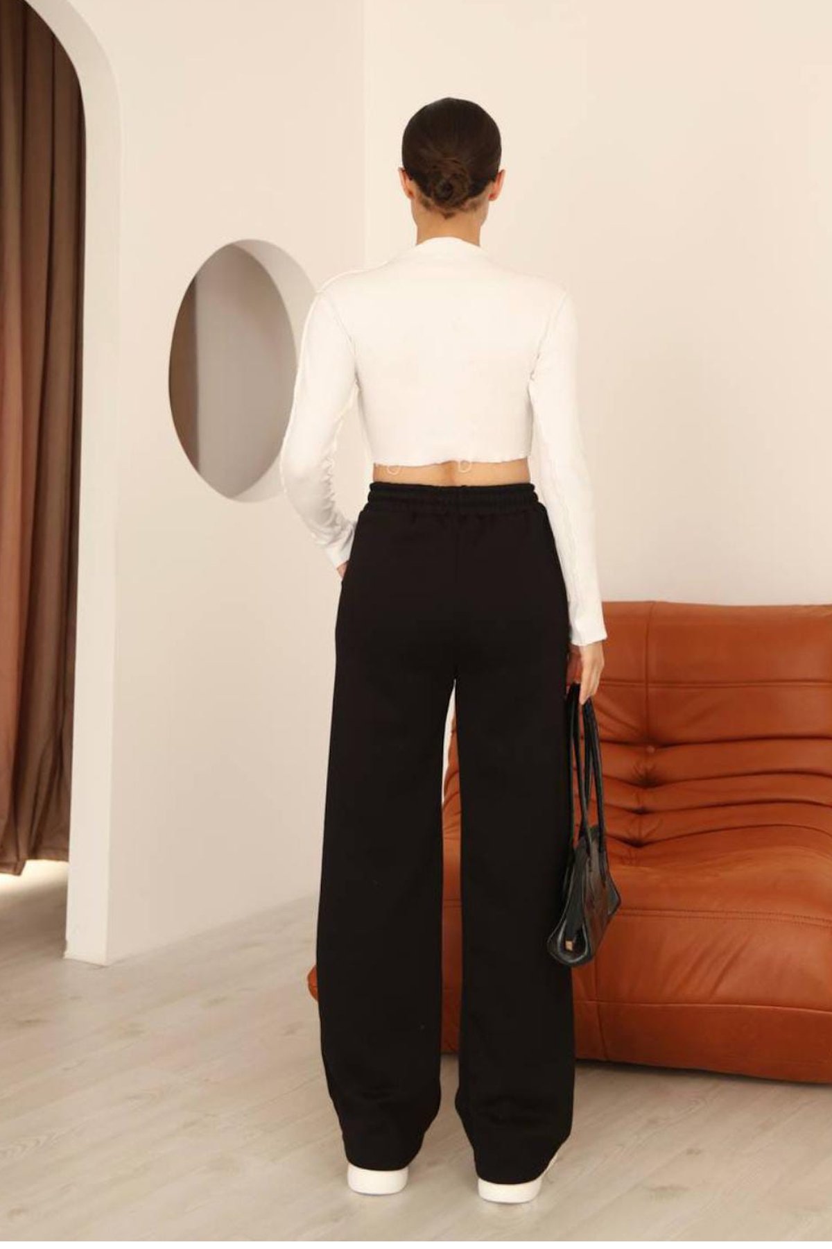 Bol Paça 3 İplik Şardonlu Eşofman Alt 