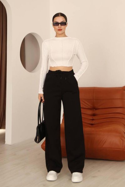 BOL PAÇA 3 İPLİK ŞARDONLU EŞOFMAN ALT