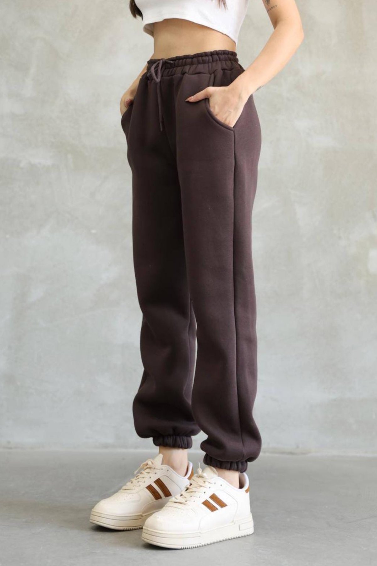 Paca Lastikli 3 İplik Şardonlu Eşofman 