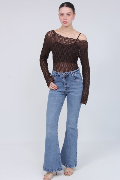 İSPANYOL PAÇA KAR YIKAMA KOT PANTOLON