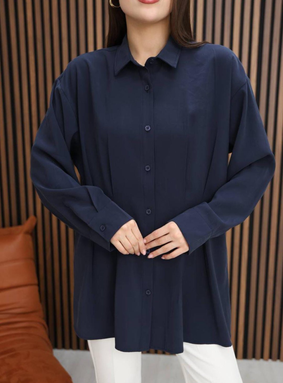 Pile Detaylı Gömlek 