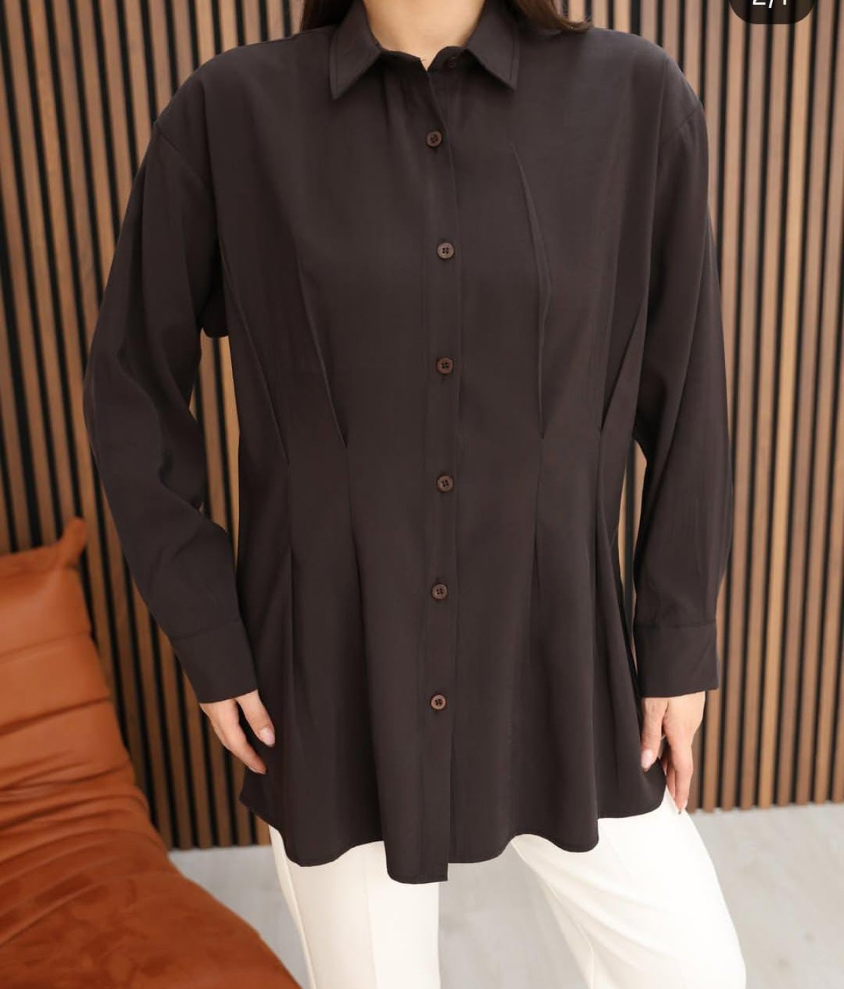 Pile Detaylı Gömlek 